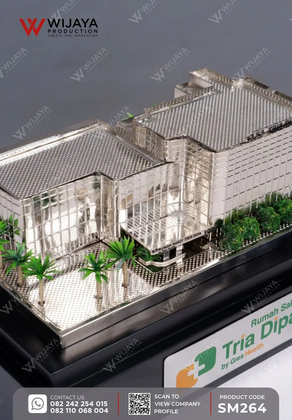 Detail Miniatur Bangunan Rumah Sakit Tria Dipa