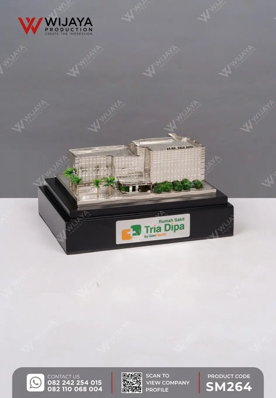 Miniatur Bangunan Rumah Sakit Tria Dipa
