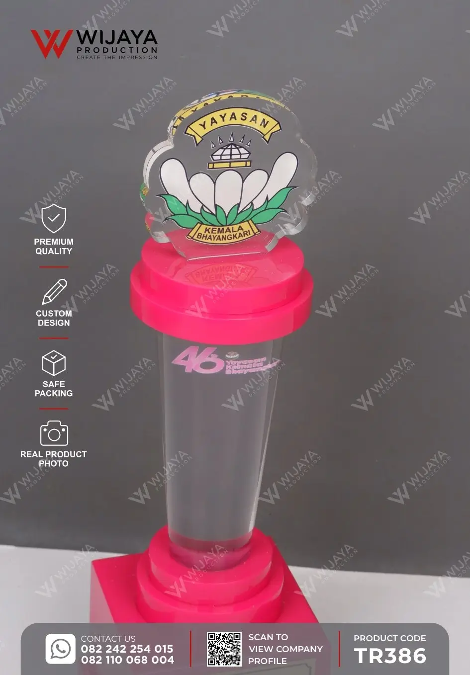 Detail Piala Juara Lomba Menulis Buku Cerita Bergambar