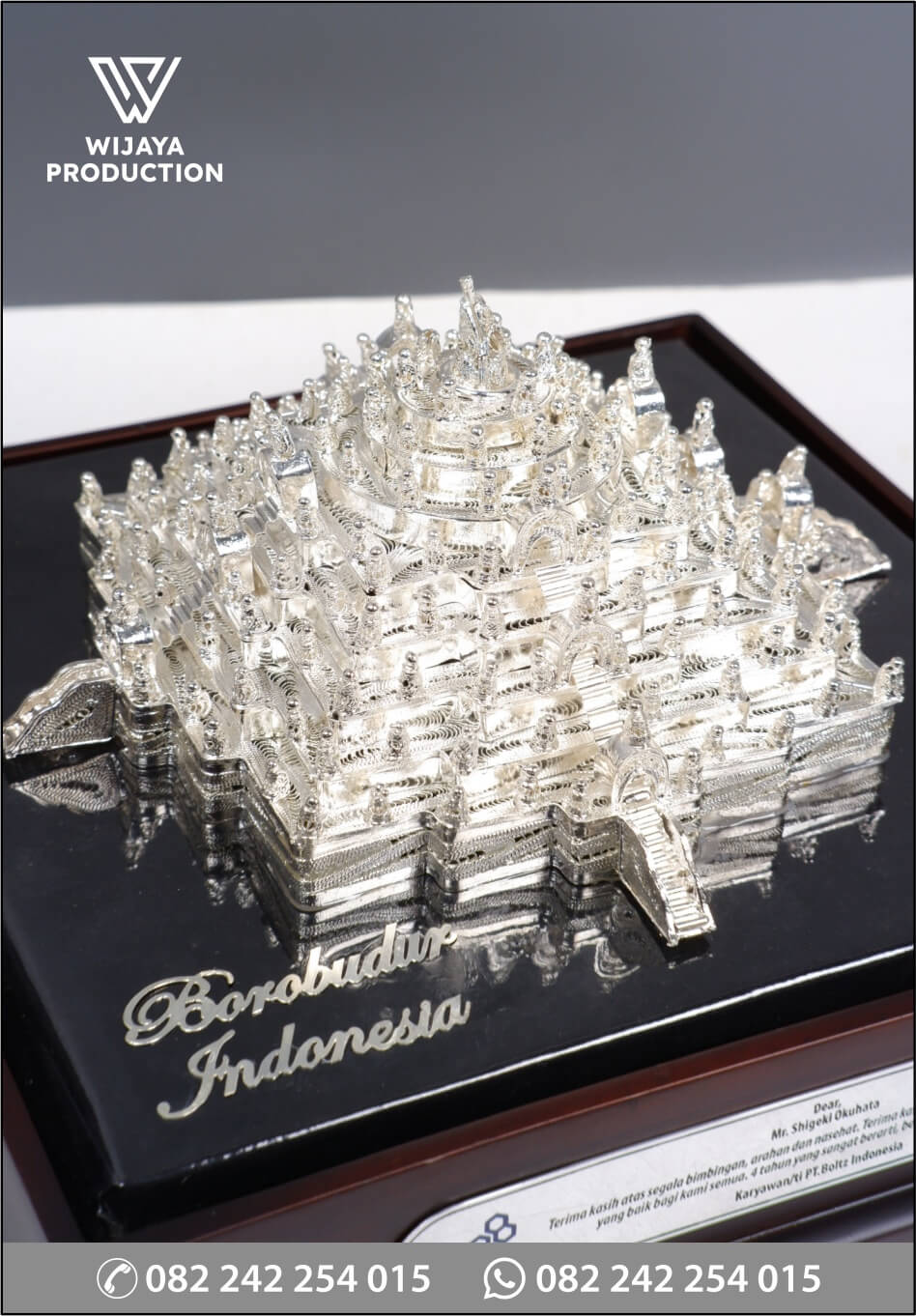 Detail Souvenir Miniatur Candi Borobudur