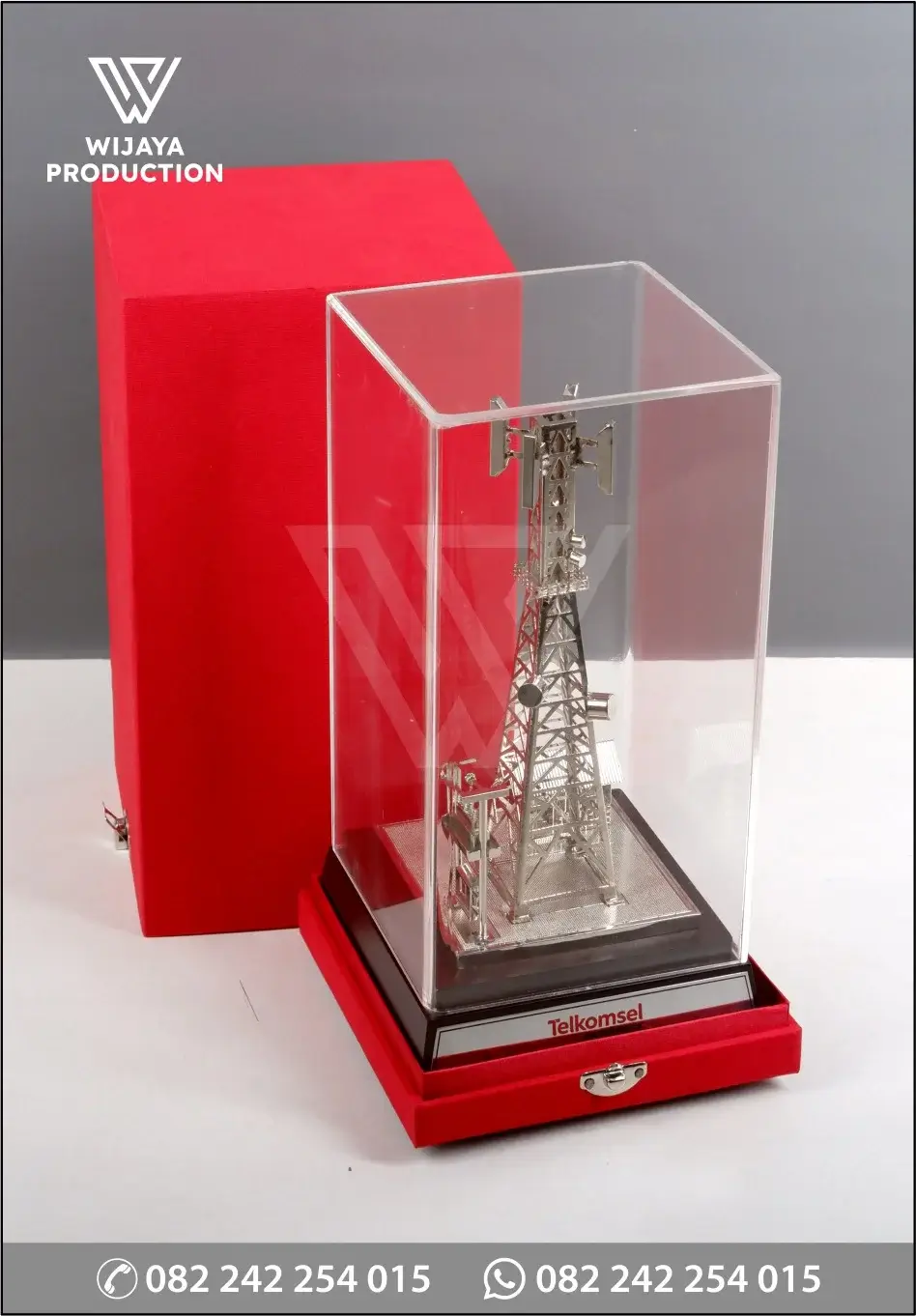 Box Souvenir Miniatur Tower Telkomsel Enterprise