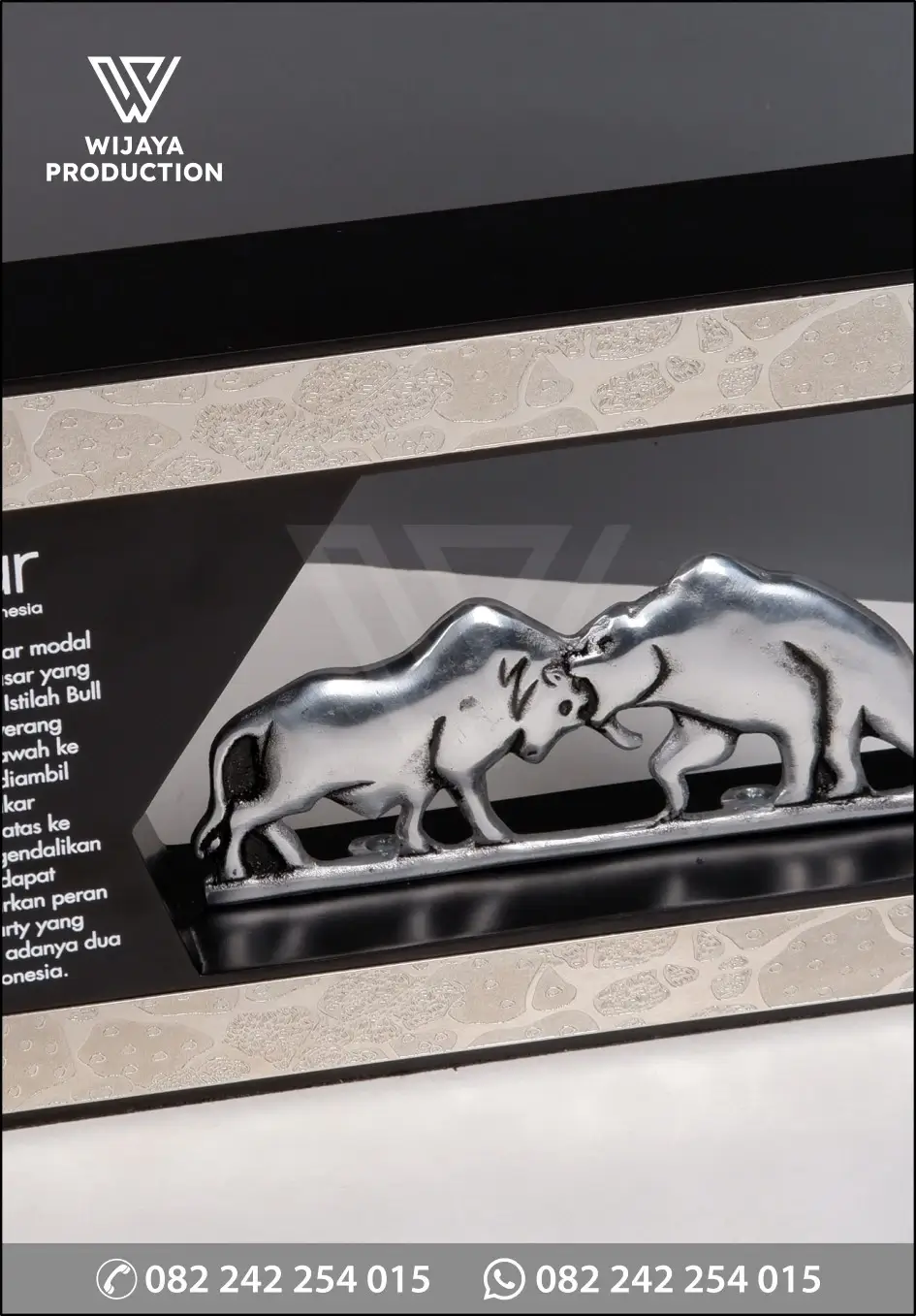 Detail Plakat Logam IDClear Bull & Bear