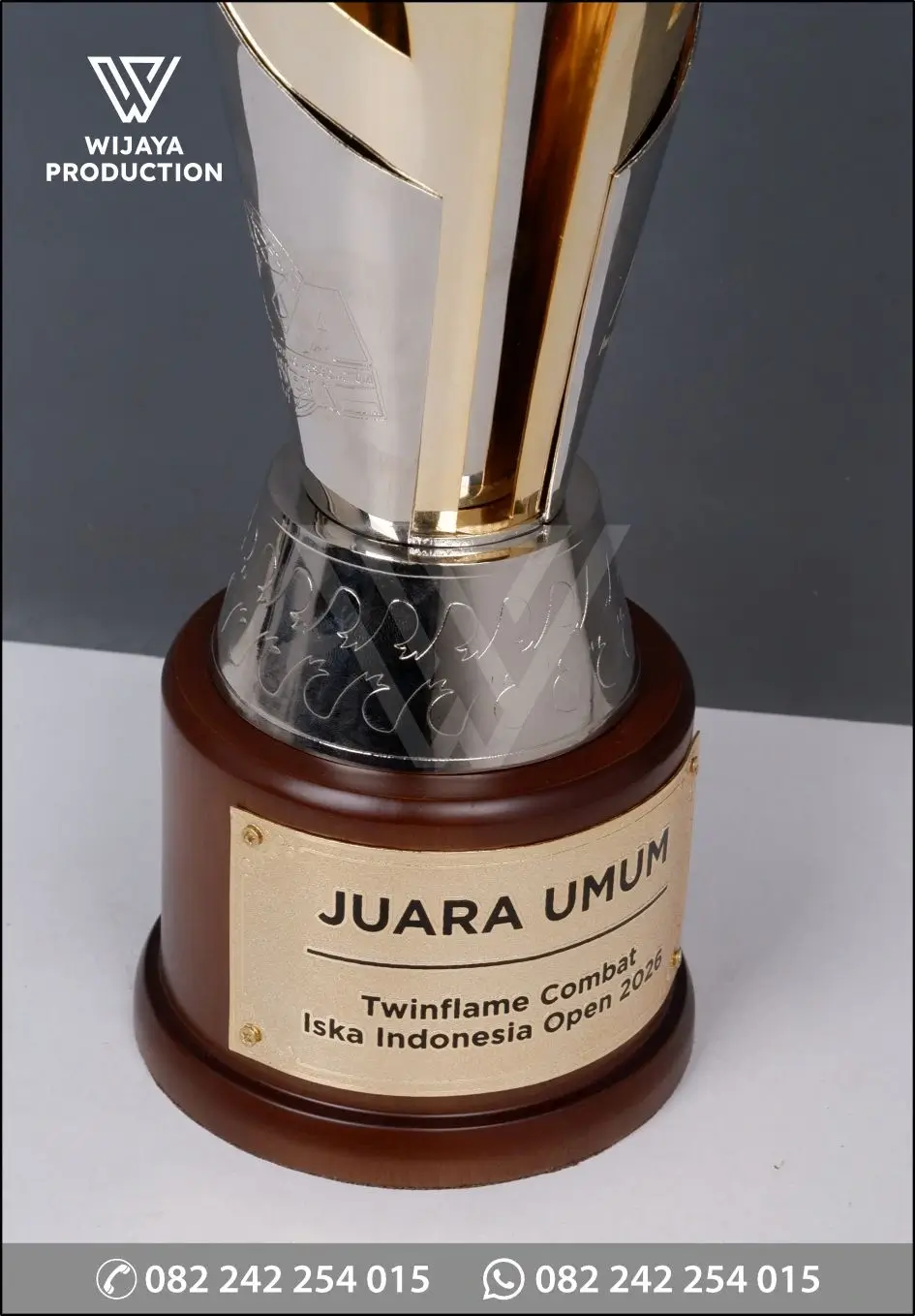 Detail Piala Juara Umum Twinflame Combat Iska Indonesia Open