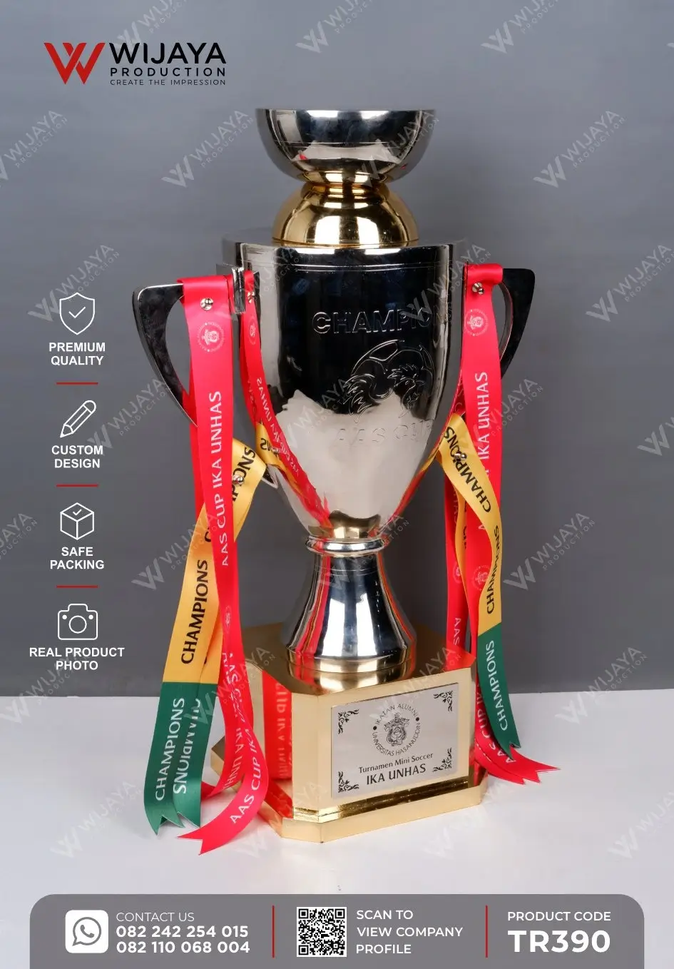 Piala Custom Champions Turnamen Mini Soccer Ika Unhas