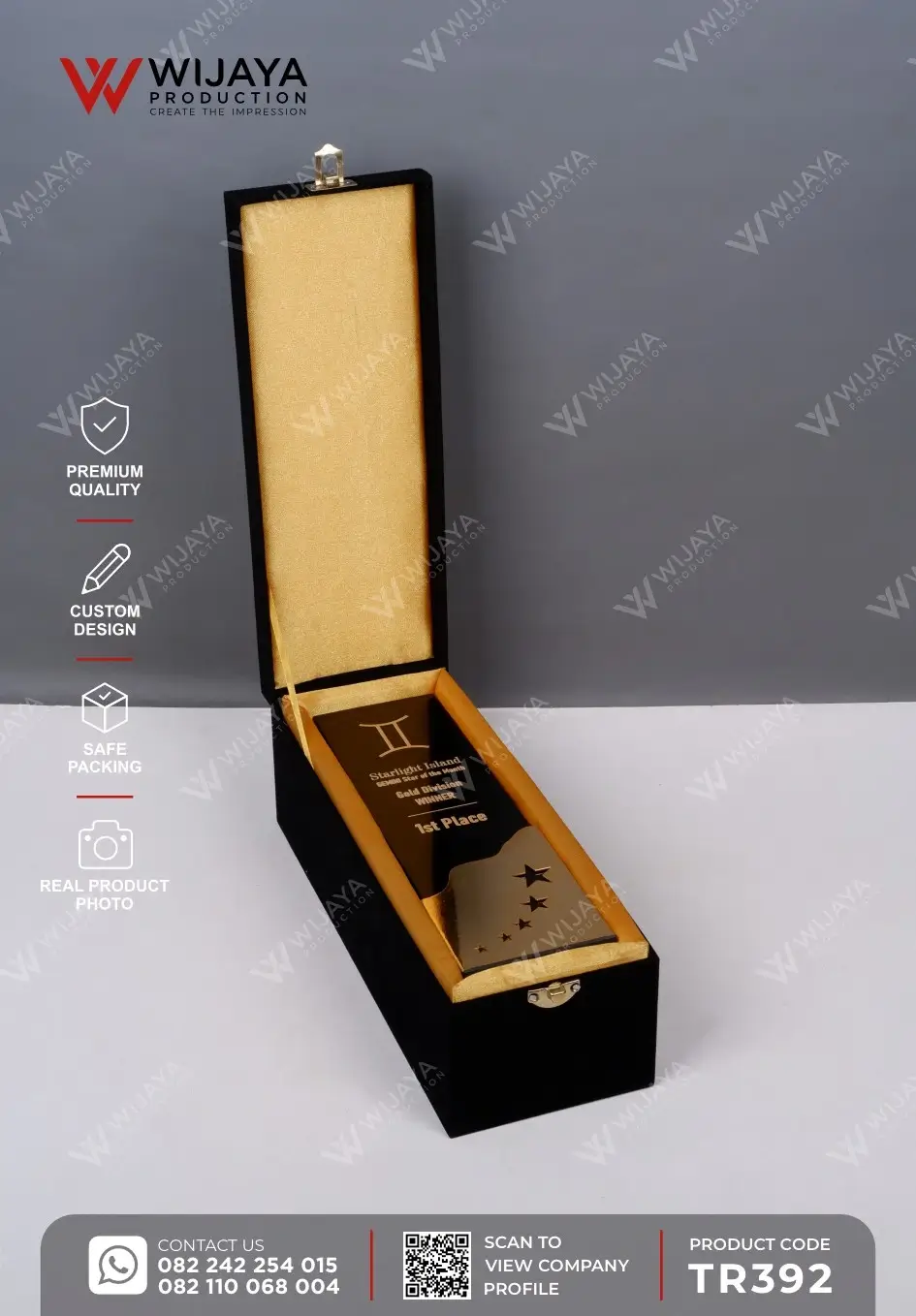 Box Piala Custom Gold Division Winner Starlight Island
