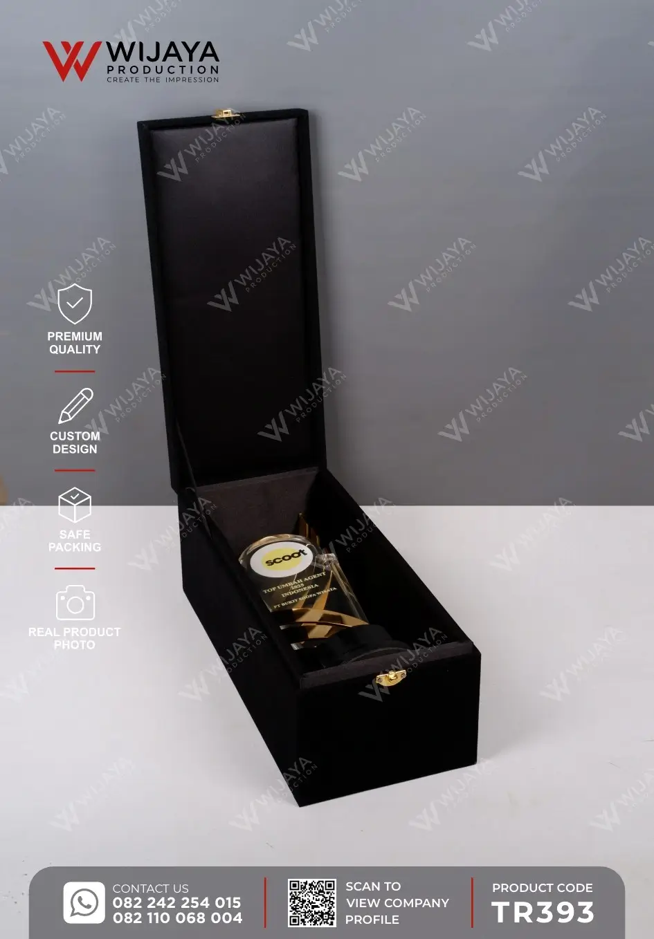 Box Piala Akrilik Top Umrah Agent Indonesia
