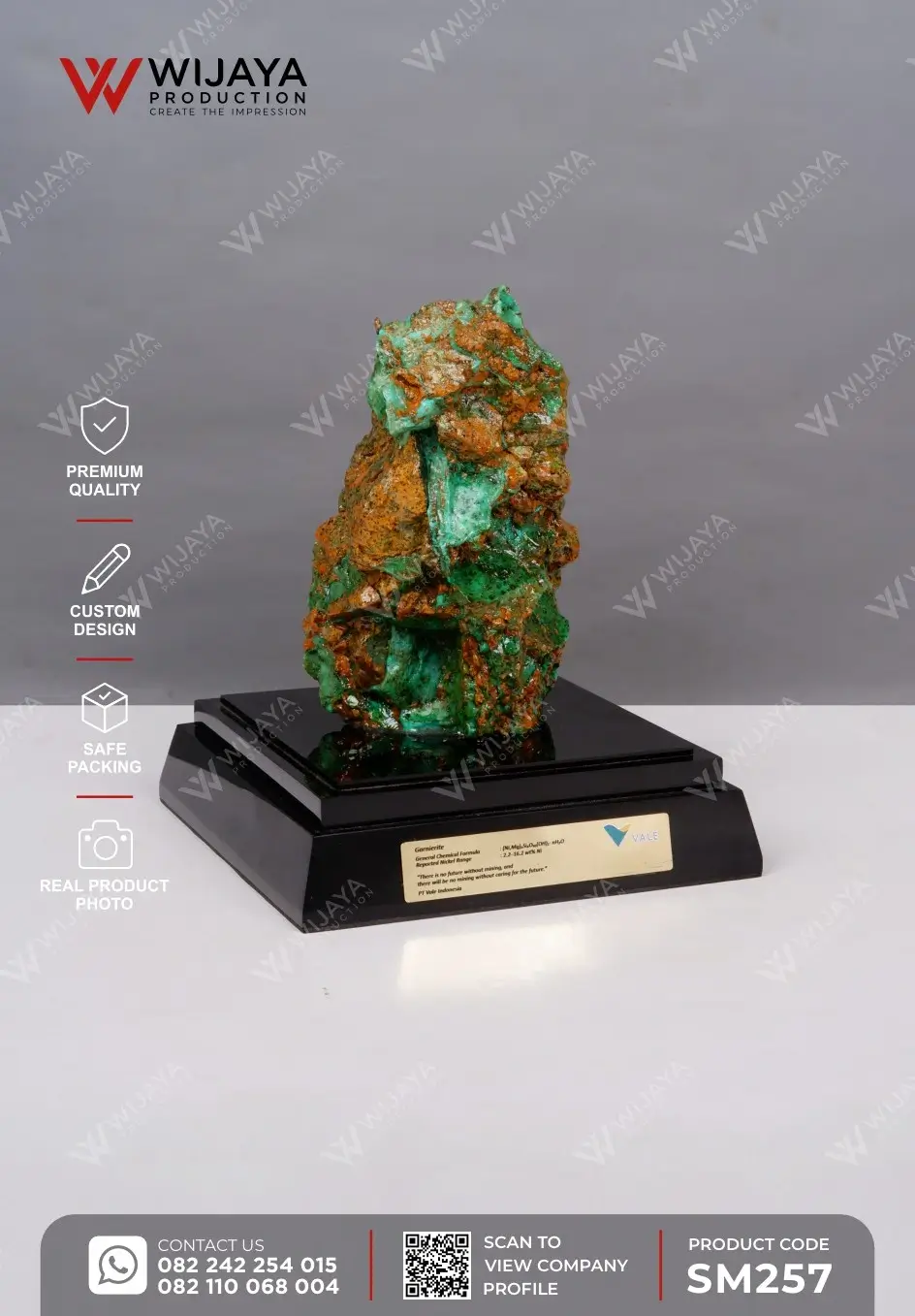 Miniatur Custom Bijih Mineral Tambang Garnierite