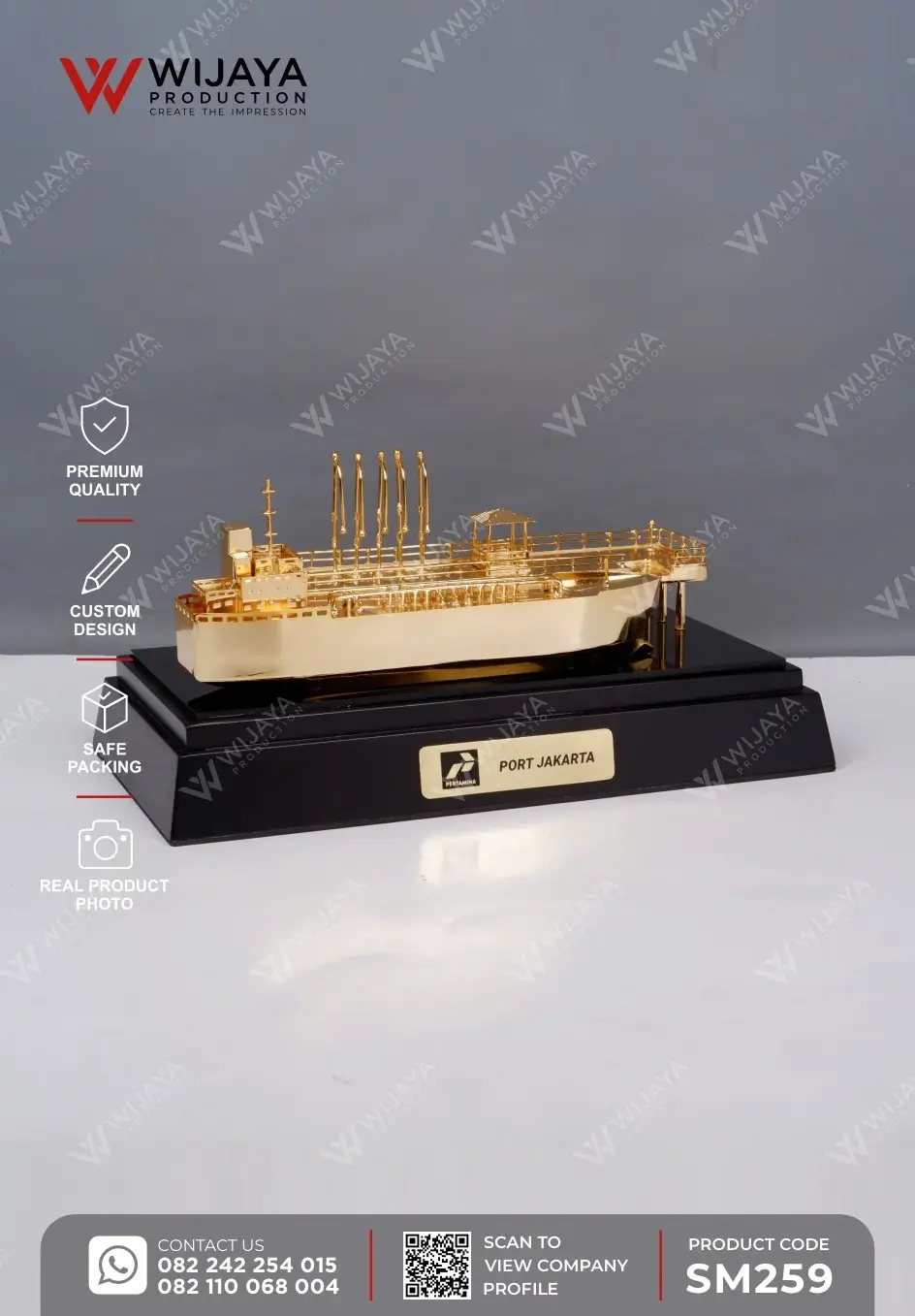 Miniatur Kapal Tanker Pertamina Port Jakarta