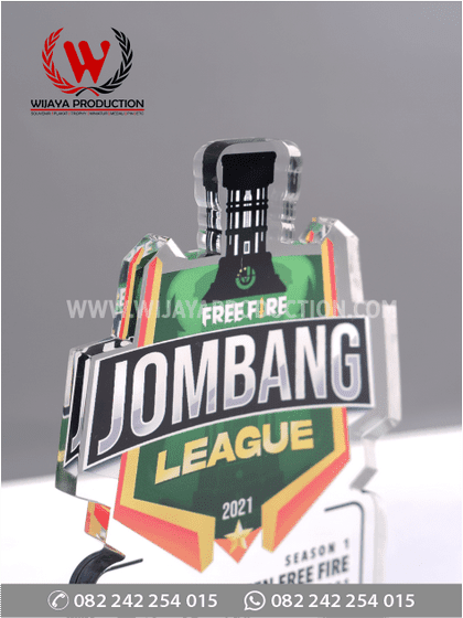 Plakat Akrilik Turnamen Free Fire Jombang League - Gambar 2