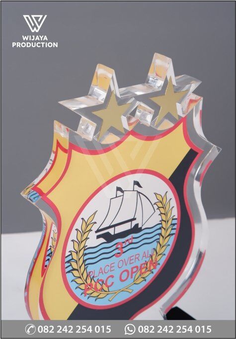Detail Plakat Akrilik Kapolda Sulsel Cup 2022