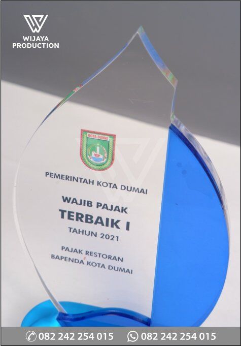 Detail Plakat Akrilik Pajak Restoran Bapenda Kota Dumai