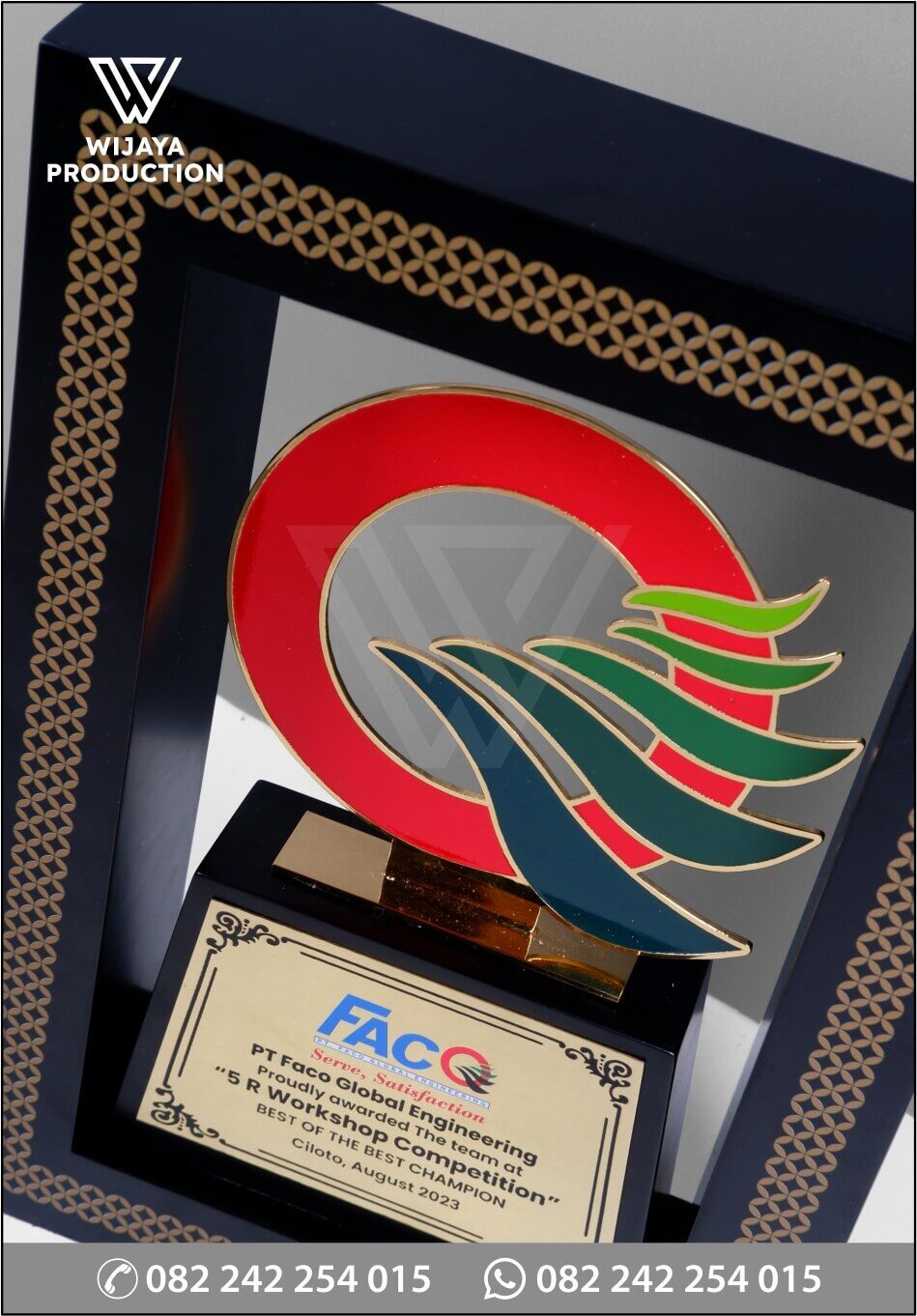 Detail Plakat Logam PT Faco Global Engineering