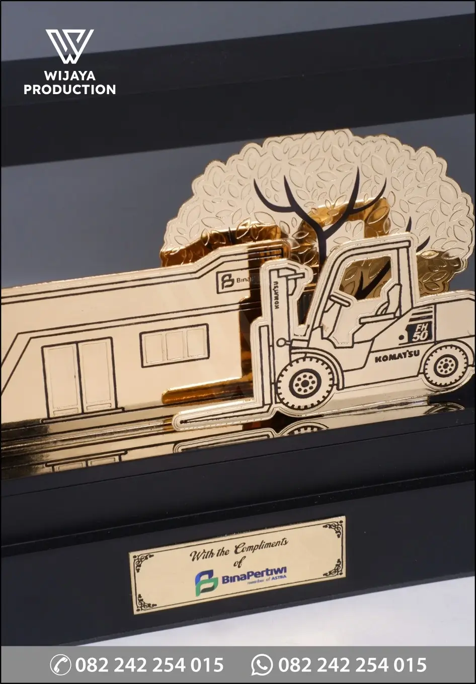 Detail Plakat Logam Forklift Bina Pertiwi