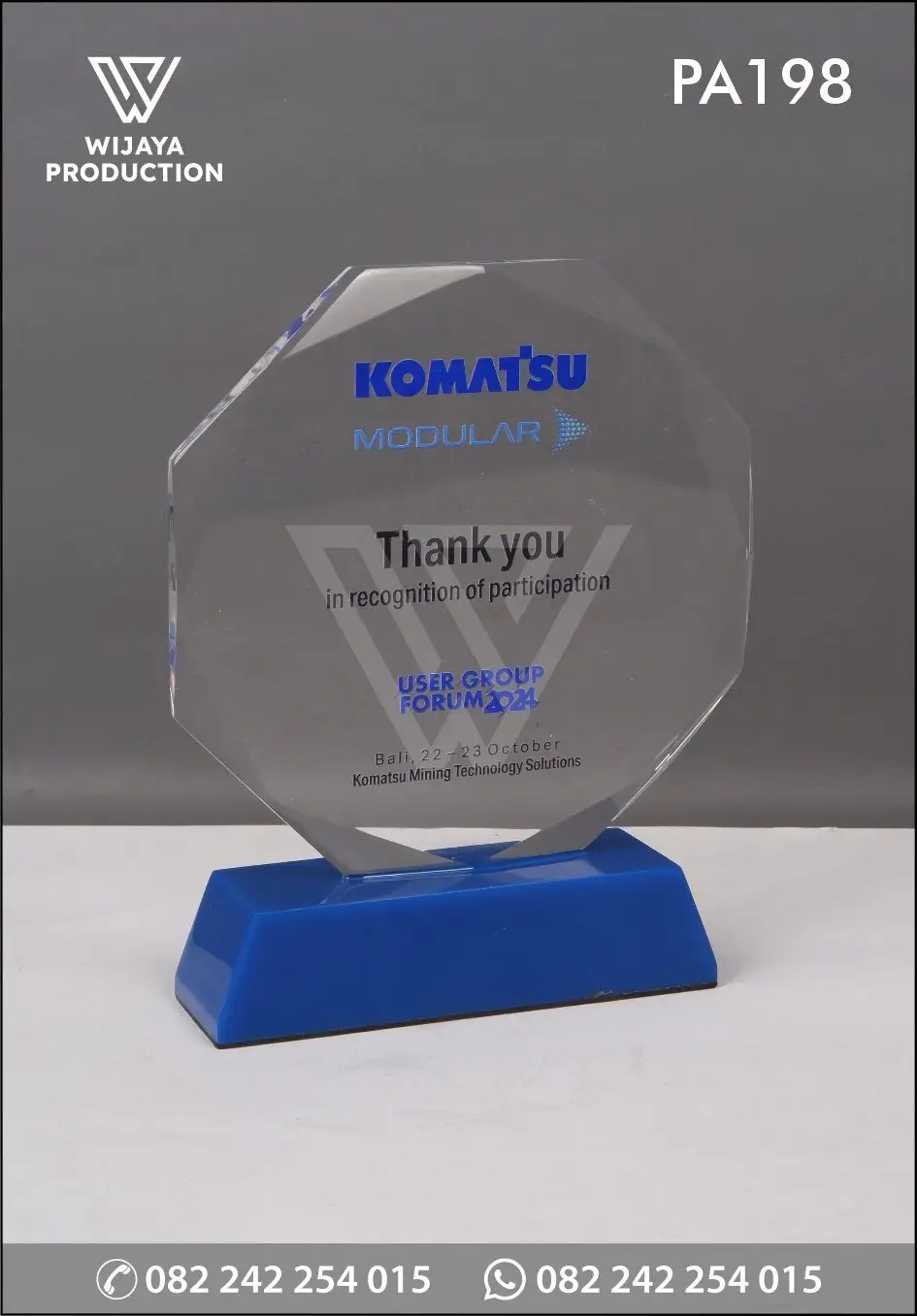 Plakat Akrilik Terima Kasih Komatsu