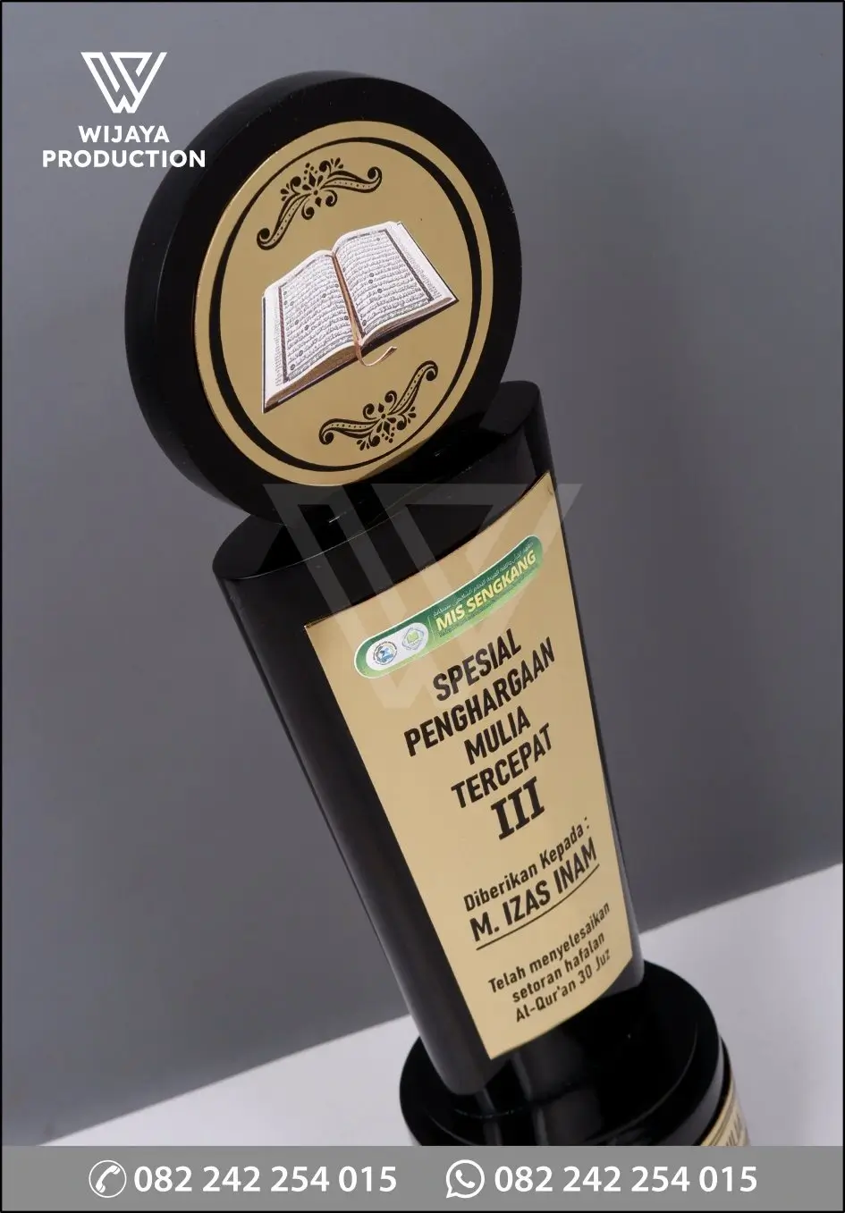Detail Piala Penghargaan Mulia