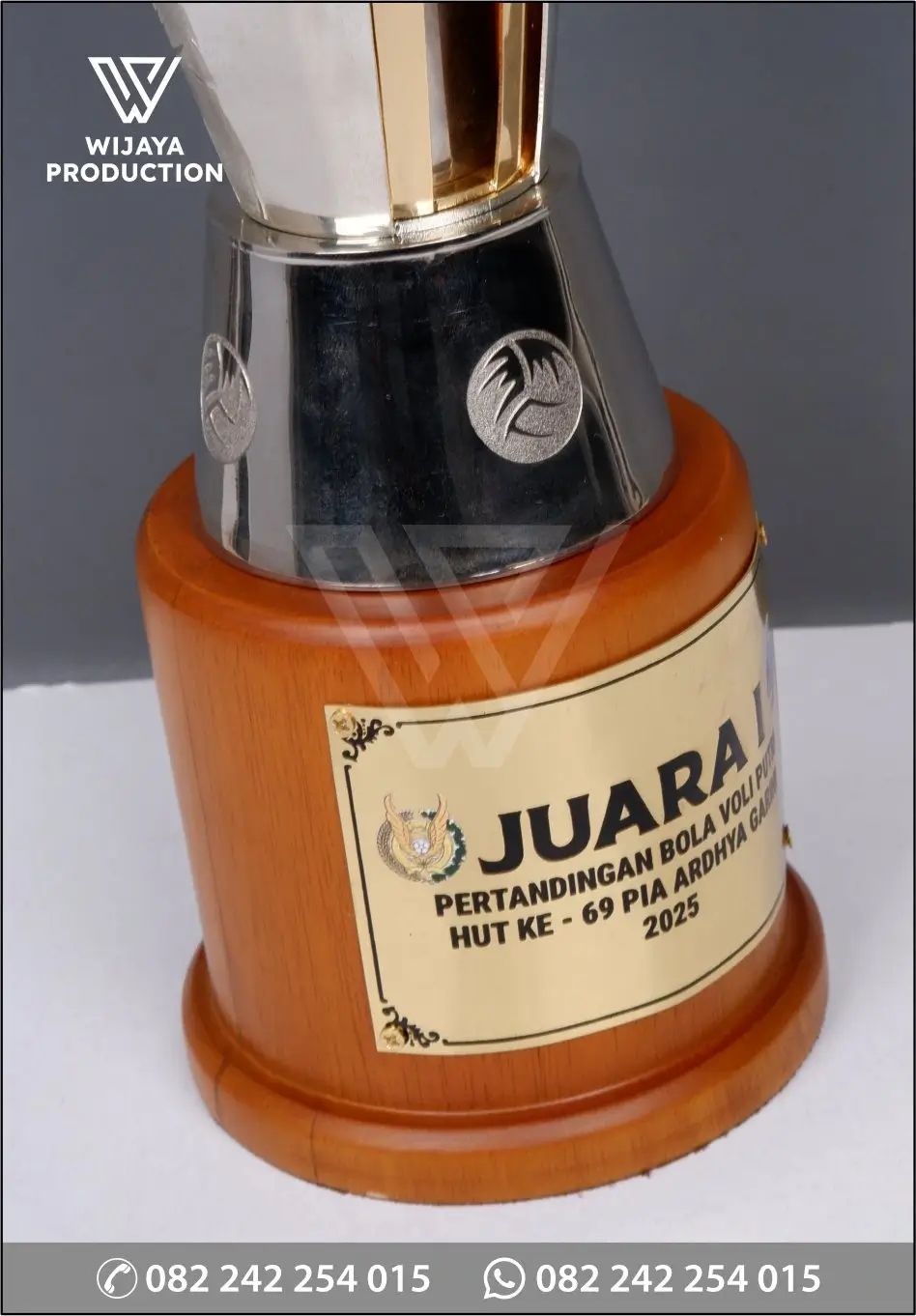 Detail Piala Juara 1 Voli Hut Ke 69 Pia Ardhya Garini
