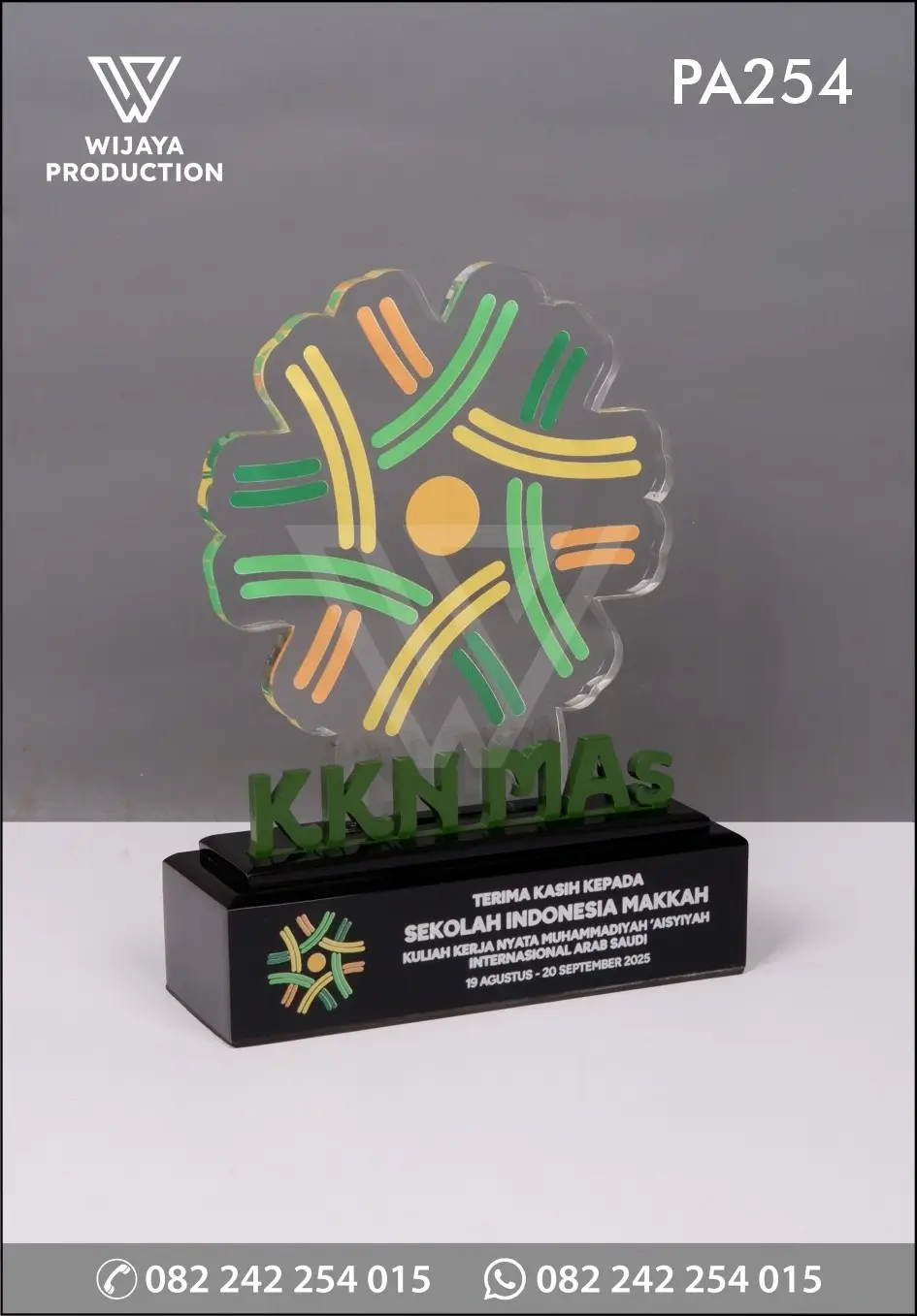 Plakat Akrilik KKN Muhammadiyah Aisyiyah Internasional Arab Saudi