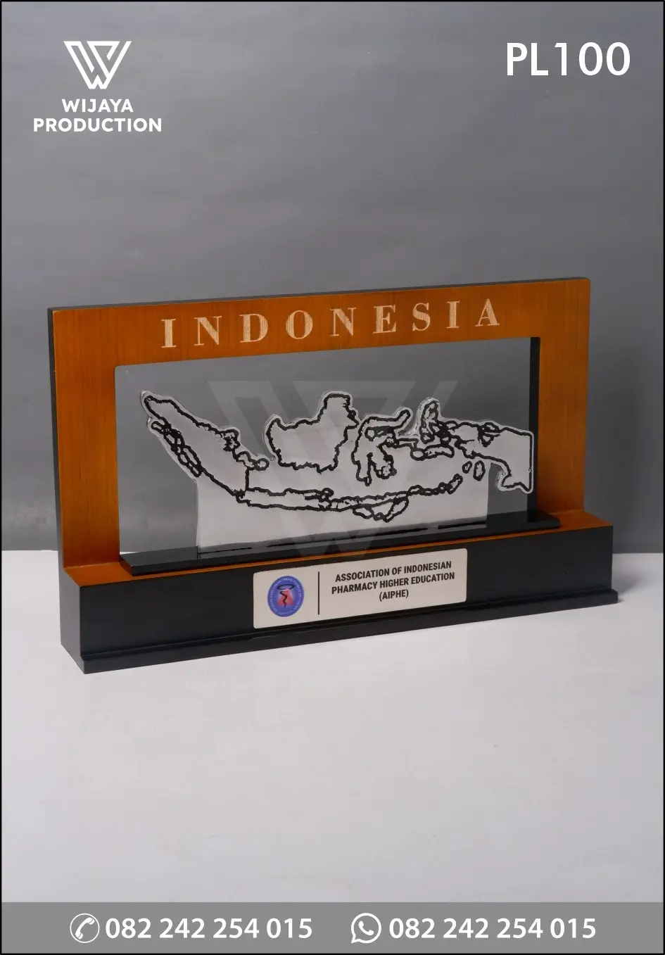 Plakat Logam Siluet Peta Indonesia