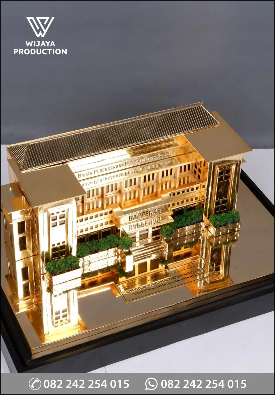 Detail Miniatur Bangunan Gedung Bappenas