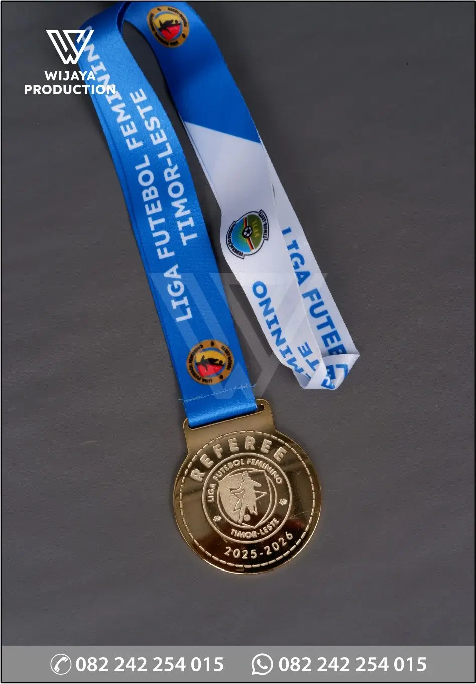 Detail Medali Logam Liga Futebol Feminino Timor Leste