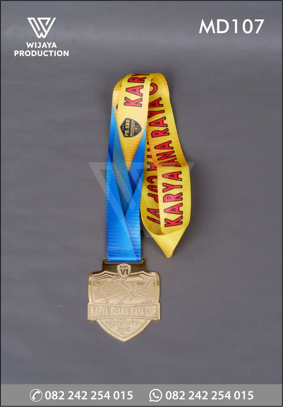 Medali Logam Badminton Karya Buana Raya Cup