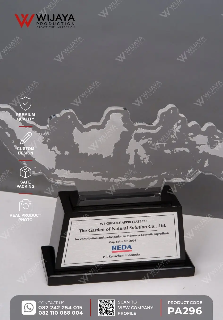 Detail Plakat Akrilik Peta Indonesia Custom