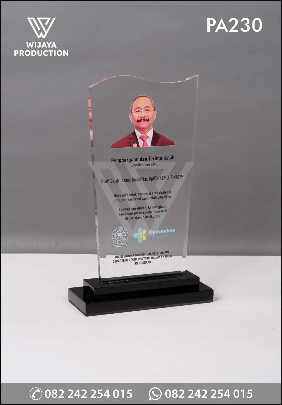 Plakat Akrilik Penghargaan & Terima Kasih