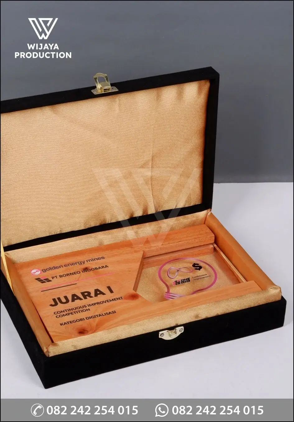 Box Plakat Kayu Akrilik Juara 1 Continuous Improvement Contest