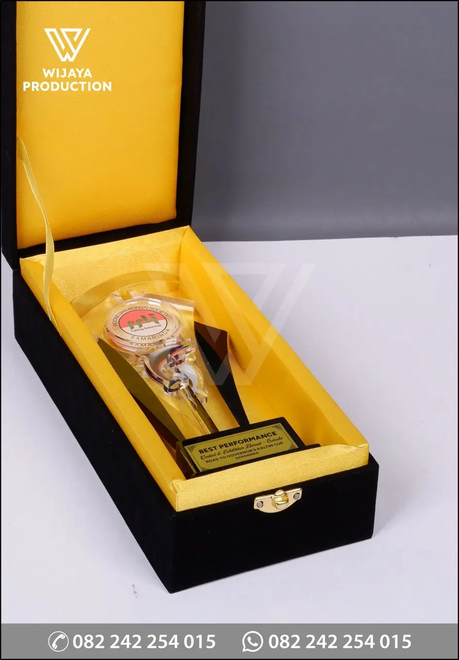 Box Piala Akrilik Best Performance Indonesia Bonsai Society