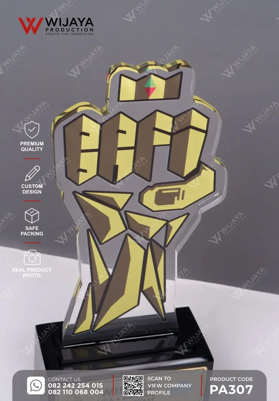 Detail Plakat Akrilik Trophy eSports & Fantasy League