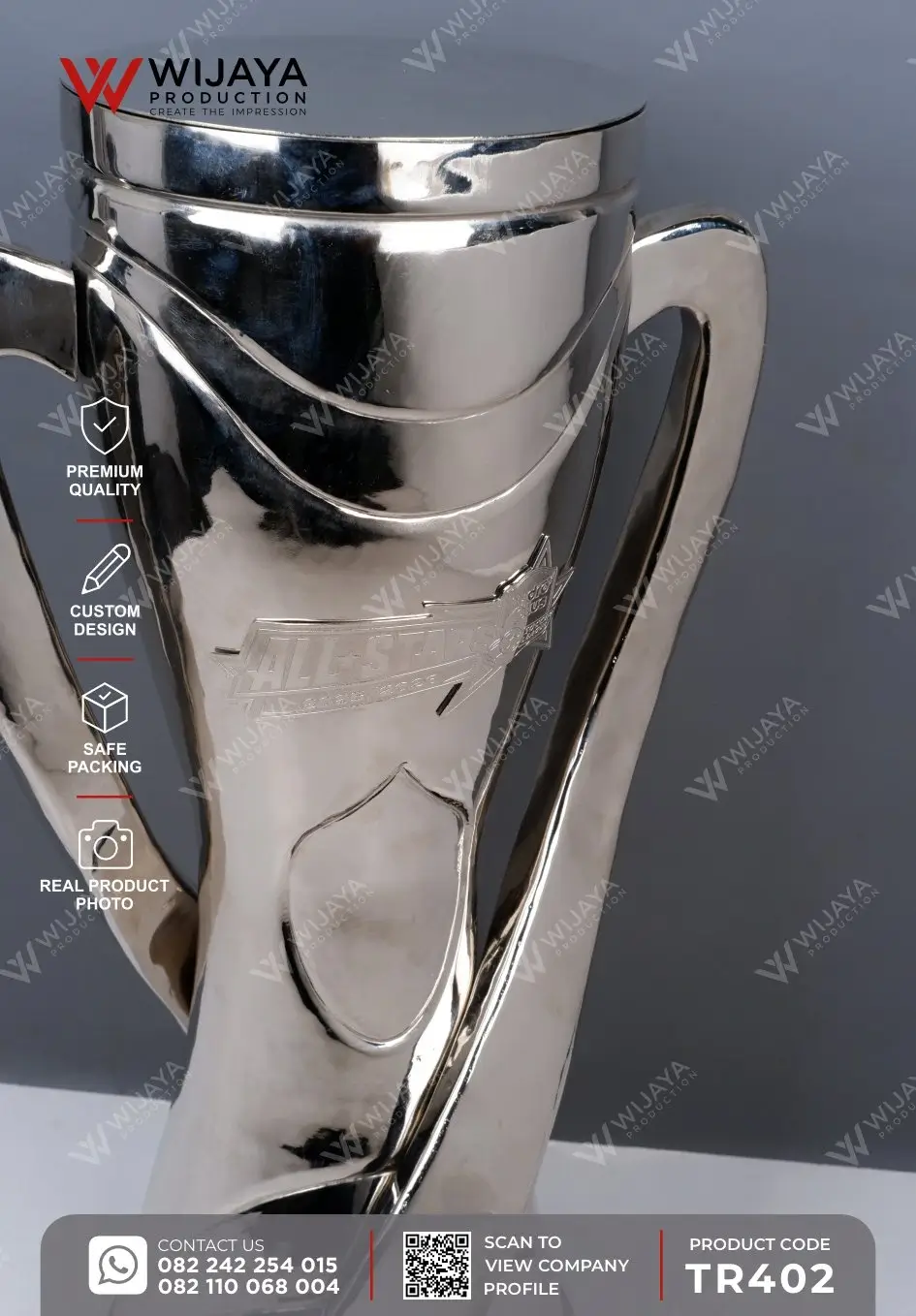 Detail Piala Logam All-Stars HYDROPLUS Soccer League